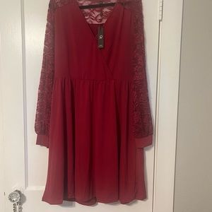 COPY - Women's Floral Lace Wrap V Neck Short Dress
👗